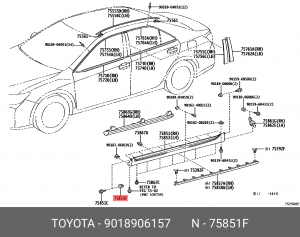 Lexus IS250 пистон локера 90189-06157 TOYOTA