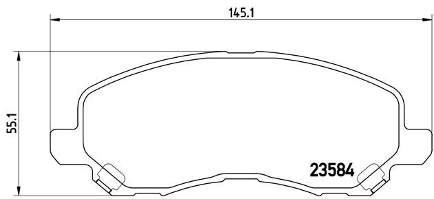 Колодки торм.пер. P54030 BREMBO