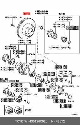 Toyota Sequoia диск тормозной перед. 43512-0C020 TOYOTA