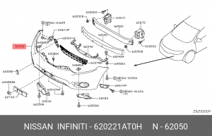 Nissan Murano бампер передний 62022-1AT0H NISSAN INFINITI