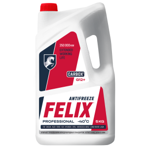 яАнтифриз красный FELIX CARBOX G12 (5л.) 430206033 FELIX