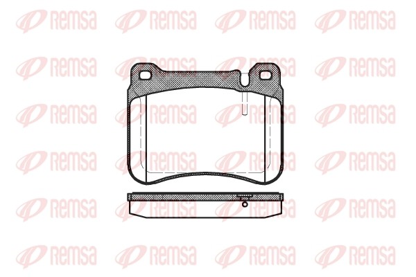 MB S203 C320 CDi 06/05-> CL203 C 220/230/250 02/04- колодки тормозные передние 119300 REMSA