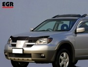 Mitsubishi Outlander 2003-2006 Дефлектор капота темный 26091 EGR