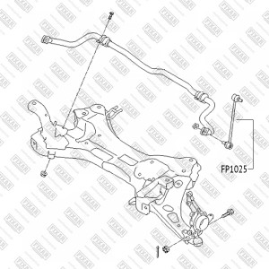 Kia Sportage 10-/Ix35 (до 10,13г) стойка стаб.перед. FP1025 FIXAR