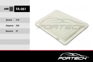Фильтр воздушный (Фильтр воздушный Mazda 2 (DE) 1.3/1.5 07--, Mazda 3 (BK) 03--  FA061 FORTECH