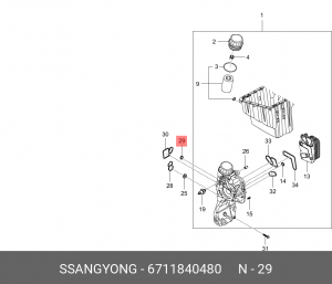 SS прокладка 6711840480 SSANG YONG