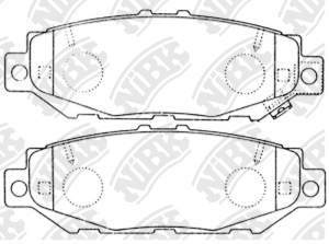Toyota crown тормозные колодки задние PN1363 NIBK