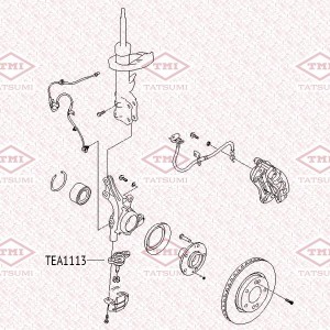 Hyundai ElantraHD 06-11/I30 06-09/Ceed 06-09/Cerato09-11 шаровая опора TEA1113 TATSUMI