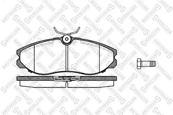 Nissan Terrano Колодки тормозные передние 473-000B-SX STELLOX