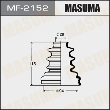 Toyota 4Runner, Hilux, Crown 90-95 пыльник ШРУС переднего внутр., заднего наружн MF2152 MASUMA