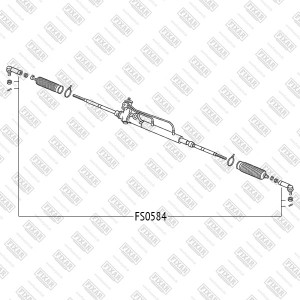 Nissan Almera Classic/N16, Maxima/Cefiro A32,33 наконечник рулевой  14 мм внутре FS0584 FIXAR