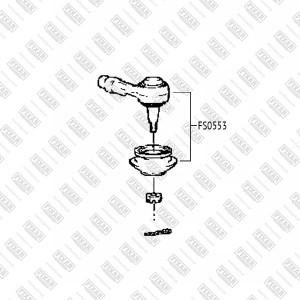 Hyundai Accent00-/Getz/Elantra00-06/SantaFe00-06/Matrix/Cerato04-06 Наконечник р FS0553 FIXAR