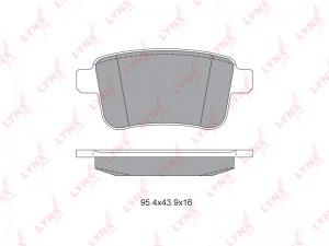 КОЛОДКИ ТОРМОЗНЫЕ ЗАД MERCEDES-BENZ CITAN 1.5D 12- RENAULT KANGOO 1.5D-1.6 08- BD-6319 LYNXAUTO