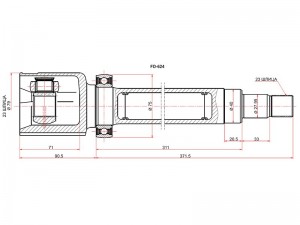 Ford Focus 2 шрус внутренний правый FD624 SAT