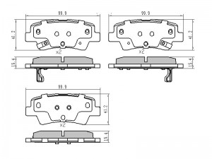 Hyundai Solaris 17-/Kia Rio 17-/Hyundai Elantra 15-, Soul 14-19- Creta 21- Тормо ST58302H5A00 SAT