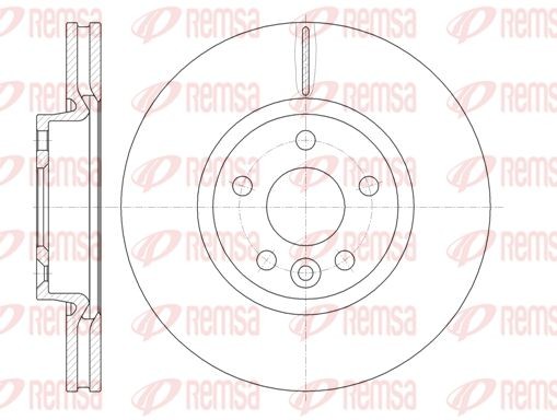 Ford Mondeo IV диск тормозной передний 61019.10 REMSA