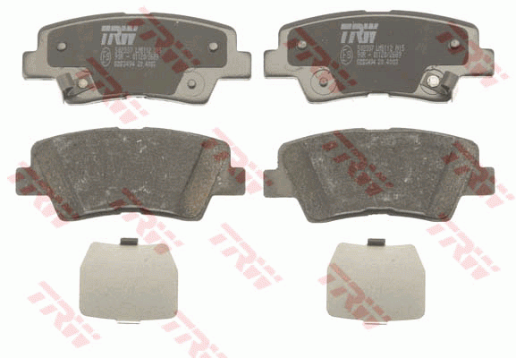 Hyundai Solaris/RIO 12-/MD/i40 11-16/i30 12-/Ceed 12- VIN/Cerato 12-/16- колодки GDB3494 TRW