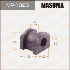 Mitsubishi Outlander CW 2006>, ASX, OUT NEW 12- втулка переднего стабилизатора MP-1025 MASUMA
