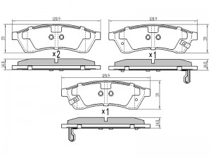 Колодки тормозные зад CHEVROLET EPICA 06- ST96475028 SAT