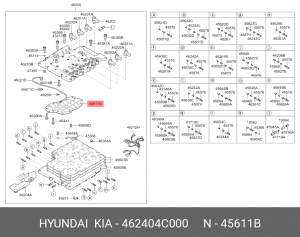 Kia Sorento 06- 2.5D фильтр АКПП 462404C000 HYUNDAI KIA
