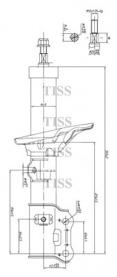 Hyundai Getz амортизатор передний левый JAS0133 JUST DRIVE
