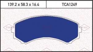 Mitsubishi Pajero 2, 3, 4 см. ВИН V8_,9_ колодки тормозные передние TCA1249 TATSUMI