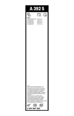 K700+575мм Комплект щеток стеклоочистителя бескаркасных Honda Civic с 2006 3 397 007 392 BOSCH