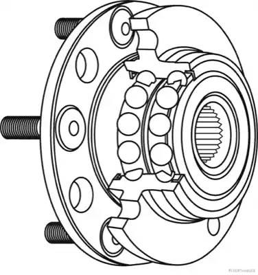 Nissan Sunny Ступица задняя J4711028 H B JAKOPARTS NIPPARTS