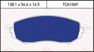 Suzuki Grand Vitara 05- колодки тормозные передние TCA1069 TATSUMI