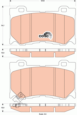 Infiniti FX35/FX50/G37 08- колодки тормозные передние GDB3505 TRW