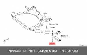 Nissan Болт крепления задних рычагов 54459-EN10A NISSAN INFINITI