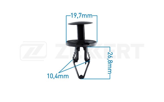 Ford, GM,Opel мин. кол. заказа 10шт Клипса крепёжная BE-2294 ZEKKERT