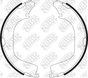 Toyota Land Cruiser J7 all 88-93/J8 4.0-4.2TD 90-97 колодки задние барабанные FN2280 NIBK