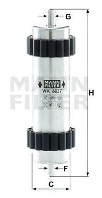Фильтр топливный WK6037 MANN FILTER