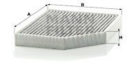 Audi Q5 фильтр салона угольный CUK2450 MANN FILTER