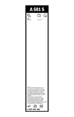 Opel Meriva B к-т стеклоочистителей 3 397 007 581 BOSCH