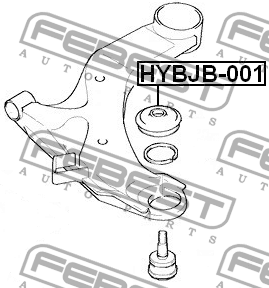 Hyundai Accent/Getz/Rio 06-/Verna/Solaris Пыльник шаровой опоры HYBJB-001 FEBEST