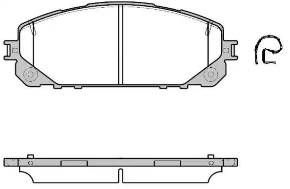 Jeep колодки передние 1613.00 REMSA