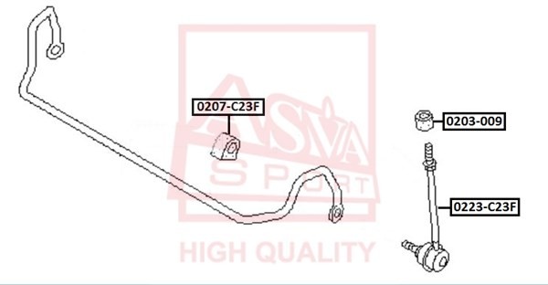 NISSAN VANETTE стойка переднего стабилизатора 0223-C23F ASVA