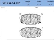 Hyundai Creta/Kia Cerato 18- колодки тормозные передние WS341402 JEENICE