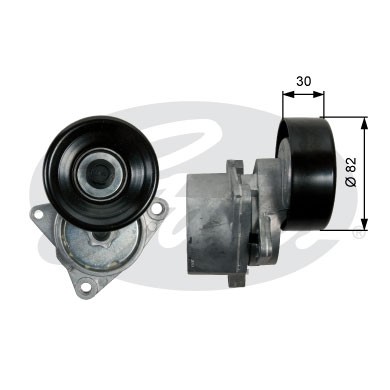 Nissan XTrail ролик натяжитель в сборе приводного ремня T39219 GATES
