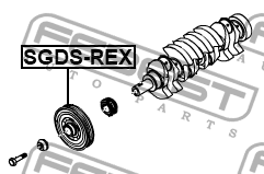 SS Actyon 11- 2.0D Шкив коленвала SGDS-REX FEBEST