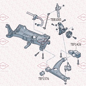 VAG Passat B6/B7/Golf 6/Tiguan/Jetta/Octavia A5 A7 Стойка стабилизатора передняя TEB1085 TATSUMI