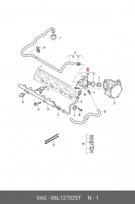Топливный насос 06L 127 025 T VAG
