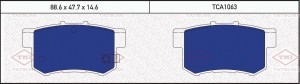Honda Civic 05-11 Седан Accord 98-03-08 ,Suzuki SX4 колодки задние дисковые TCA1063 TATSUMI