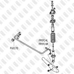 Mitsubishi Outlander NEW 12-  4WD втулка заднего стабилизатора см. VIN FG0170 FIXAR