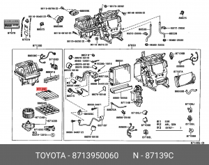 Фильтр салона 87139-50060 TOYOTA