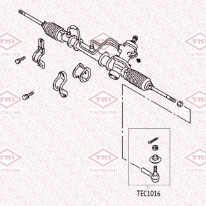 Mitsubishi Lancer 9, Carisma, Colt 98- рулевой наконечник TEC1016 TATSUMI