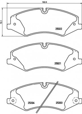 Range Rover Колодки тормозные передние P44022 BREMBO