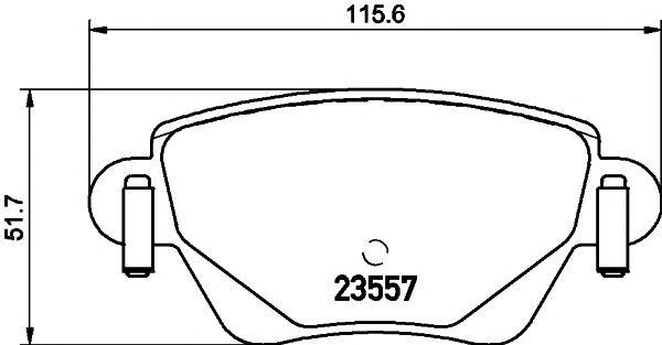 Ford Mondeo 3 колодки задние 2355701 TEXTAR